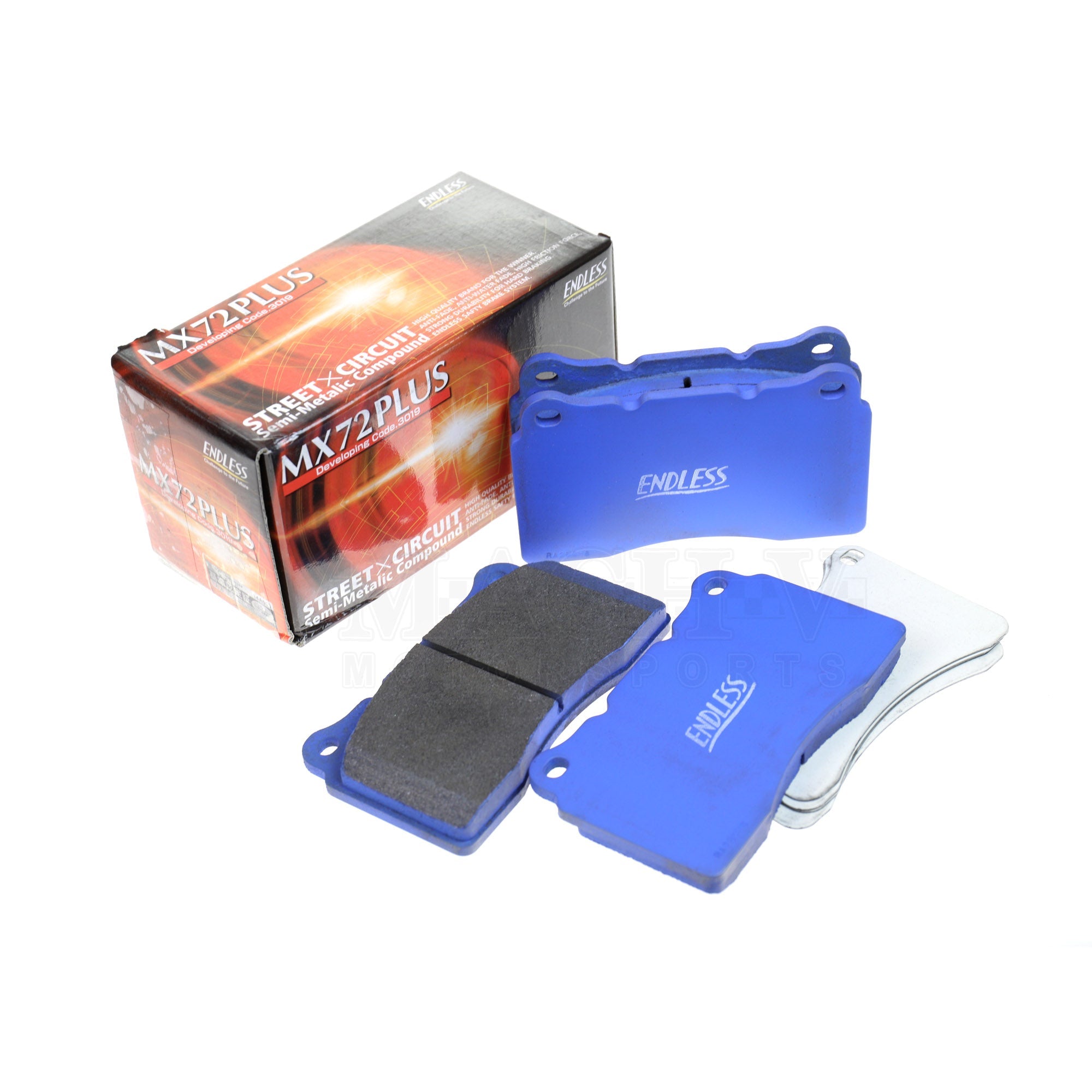 ENDLESS MX72 Plus High Performance Brake Pads - Compatible with 2004-2007 Subaru STI - Perfect for Track Racing & Daily Driving