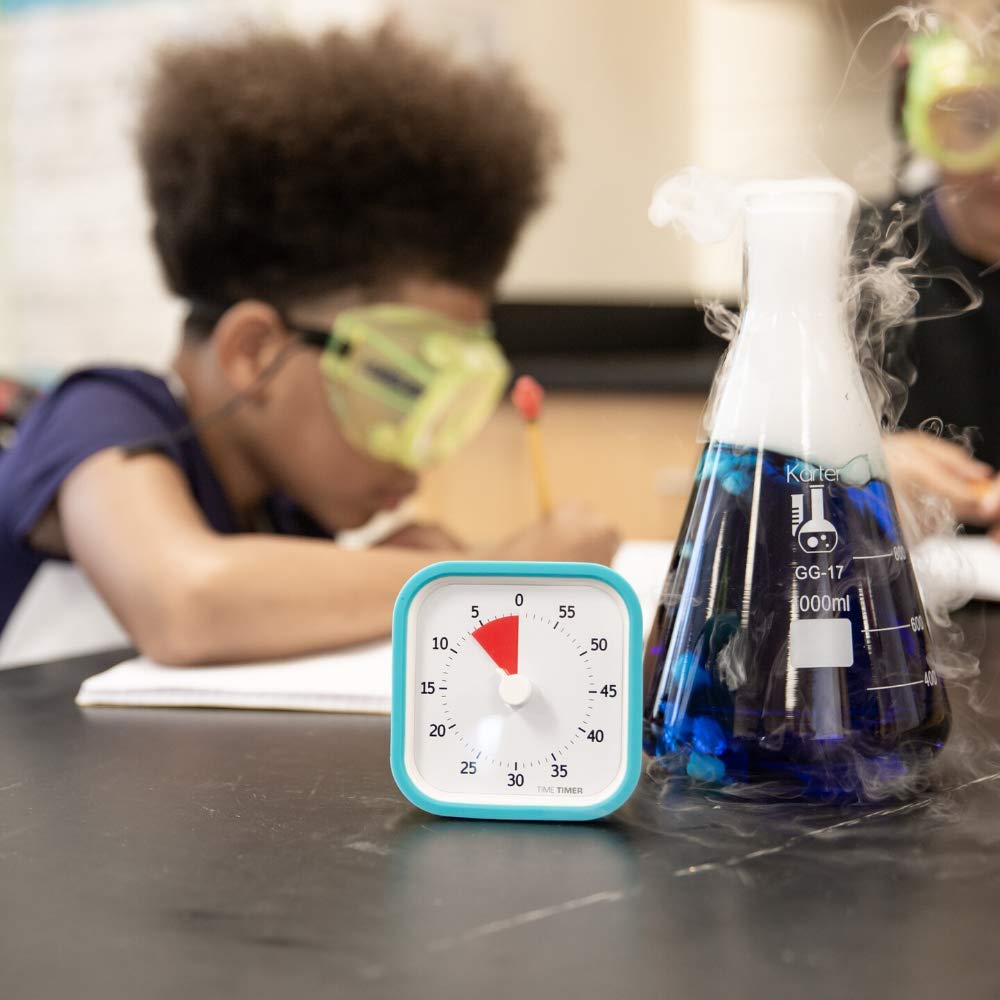60 Minute TIME TIMER MOD Education Edition - Visual Countdown Timer for Kids Classroom Learning, Teacher's Desk Clock & Office Meetings | Silent Operation Study Tool | Sky Blue | Perfect for Homeschooling, Focus Sessions & Time Management