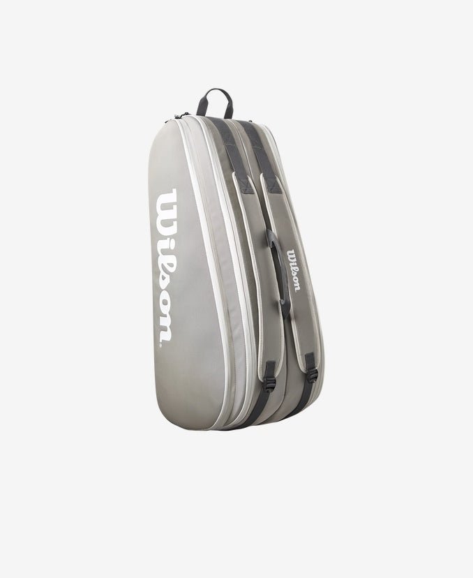 Wilson Tour Tennis Bag 6 Pack - Premium Stone Color Tennis Backpack for Players & Coaches | Perfect for Tennis Matches, Practice & Travel