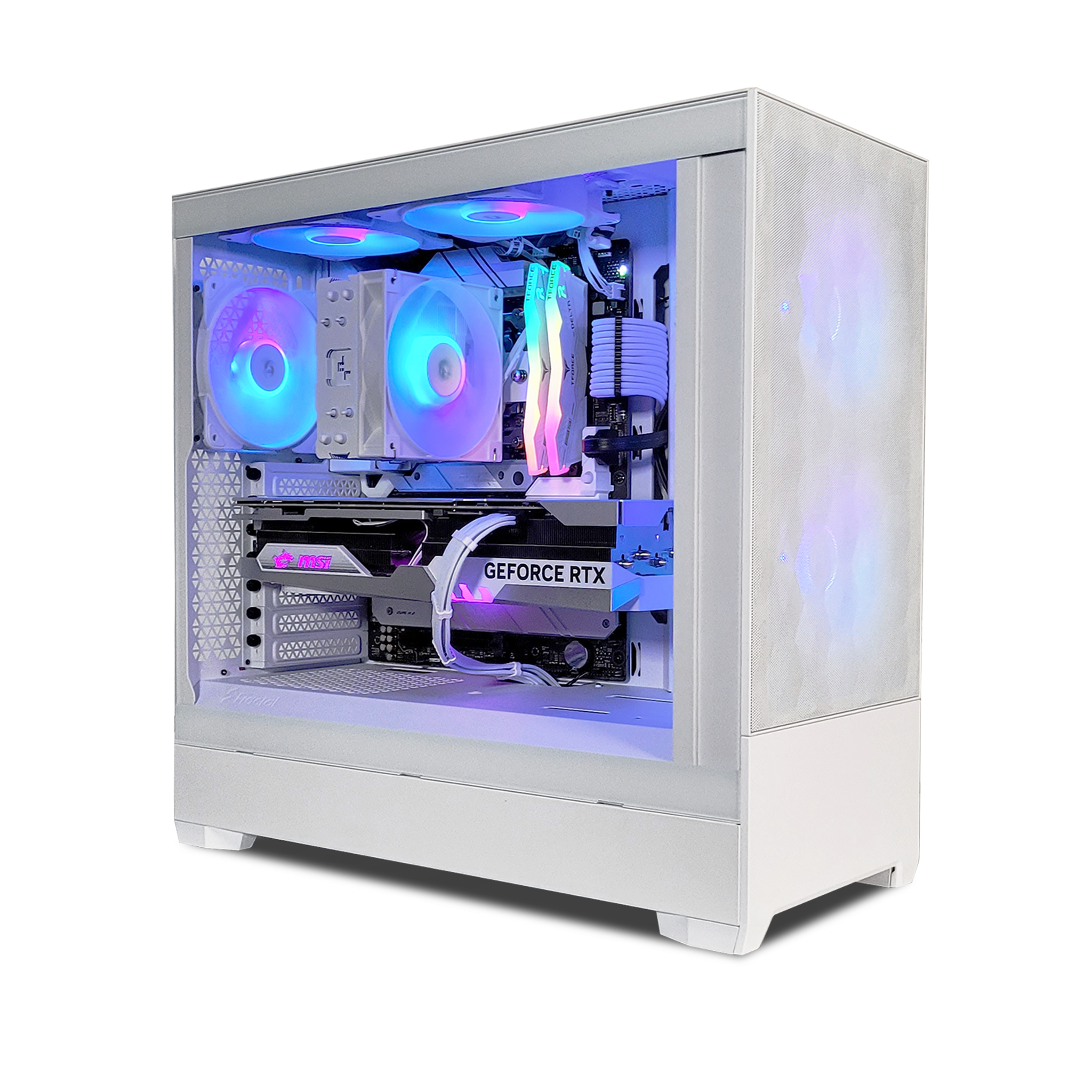 XOTIC PC G5 Pop Air GHOST Black Label Gaming Desktop - AMD X670 RYZEN Processor, DDR5 RAM, High Performance Gaming PC for Streaming & Esports