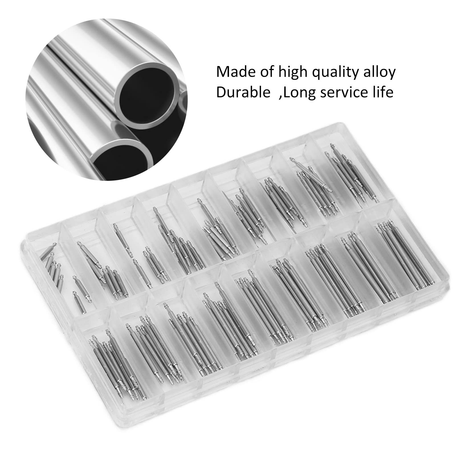 Heavy Duty Spring Bars - Durable Watch Band Link Pins for Traditional & Smart Watches | Replacement Parts for Watch Repair & DIY Watchmaking