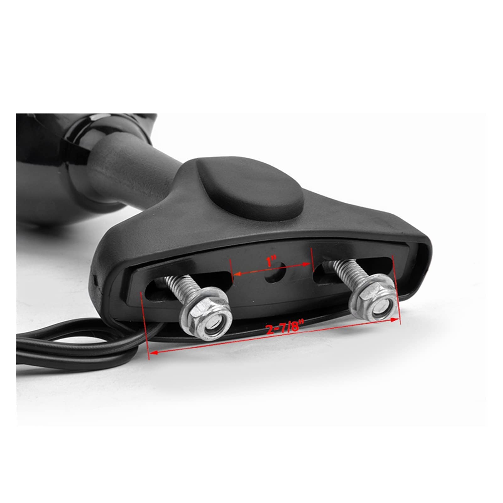Motorcycle LED Turn Signal Mirrors - Integrated Rearview Mirrors with Indicators for Yamaha YZF, FZR 600/1000, R1, R6, FZ1, FZ6 - Universal Bike Side Mirrors for Enhanced Visibility & Safety (Day & Night Riding)