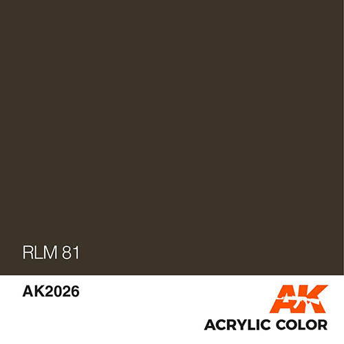 AK Interactive AK2026 Air Series Acrylic Paint - RLM 61 / RLM 81 Brown Violet (Braunviolett) 17mL - Perfect for Scale Model Painting, Aircraft & Military Miniatures