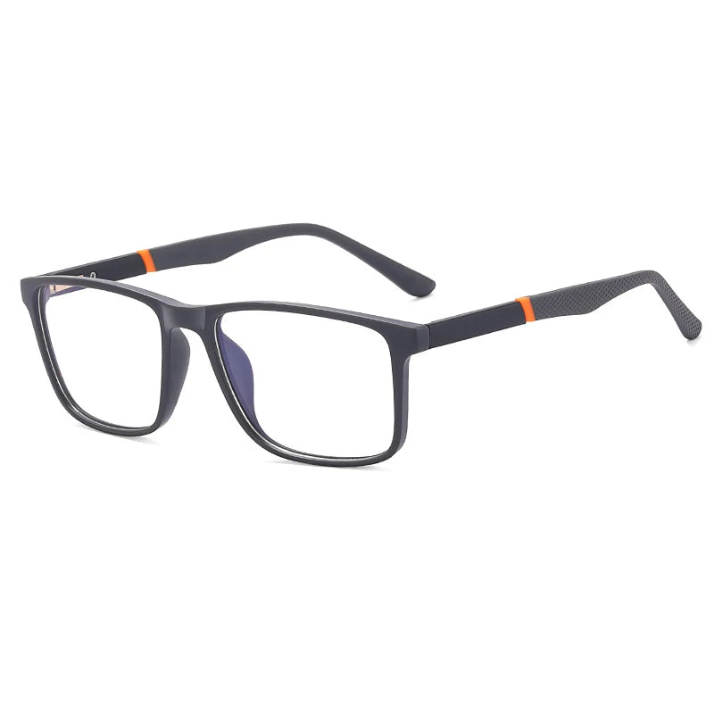 CCspace Unisex Full Rim Square TR90 Titanium Eyeglasses Frame 57307 - Lightweight & Durable Glasses for Work, Reading & Everyday Wear