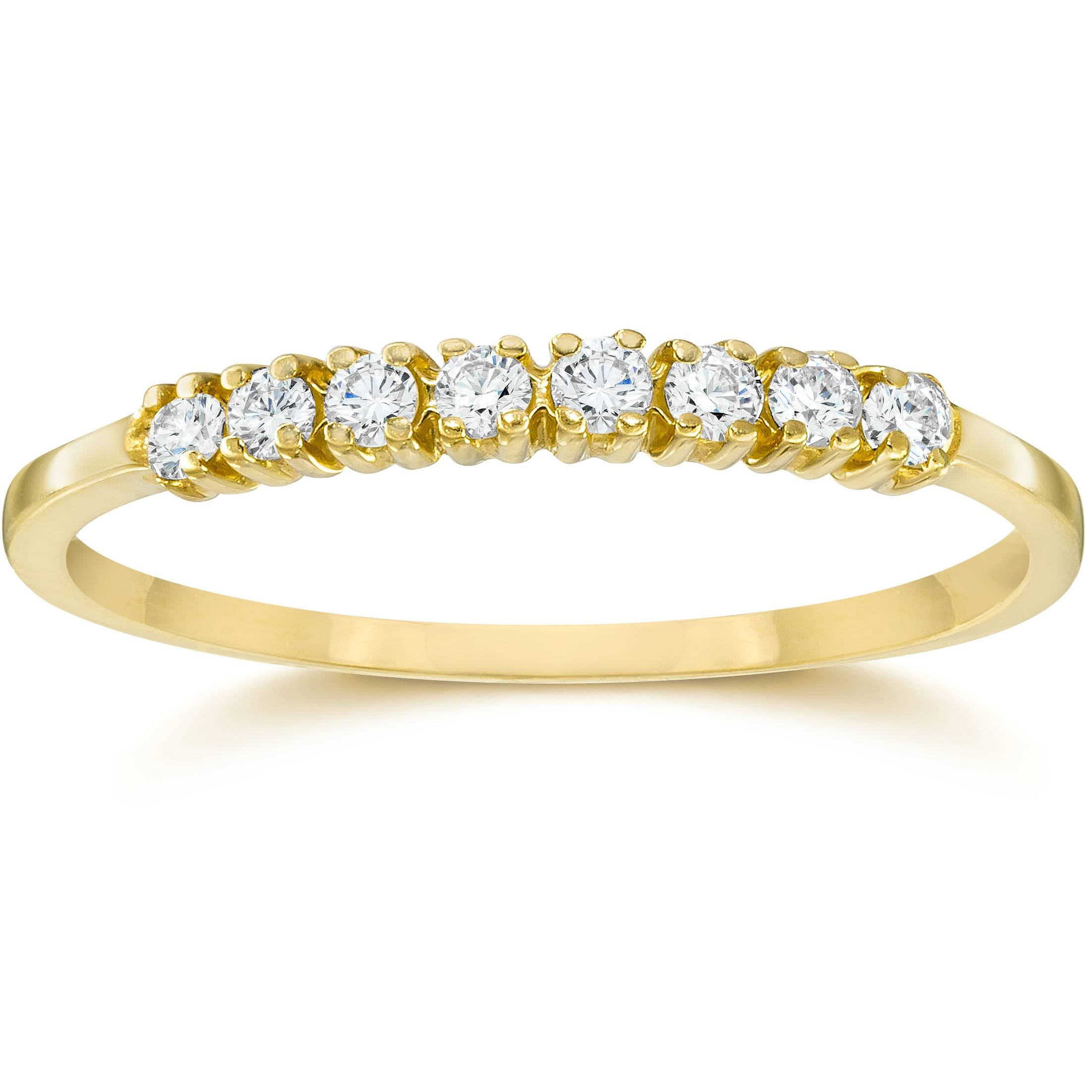 10K Yellow Gold Diamond Ring for Women - Elegant Wedding, Engagement & Anniversary Jewelry Gift