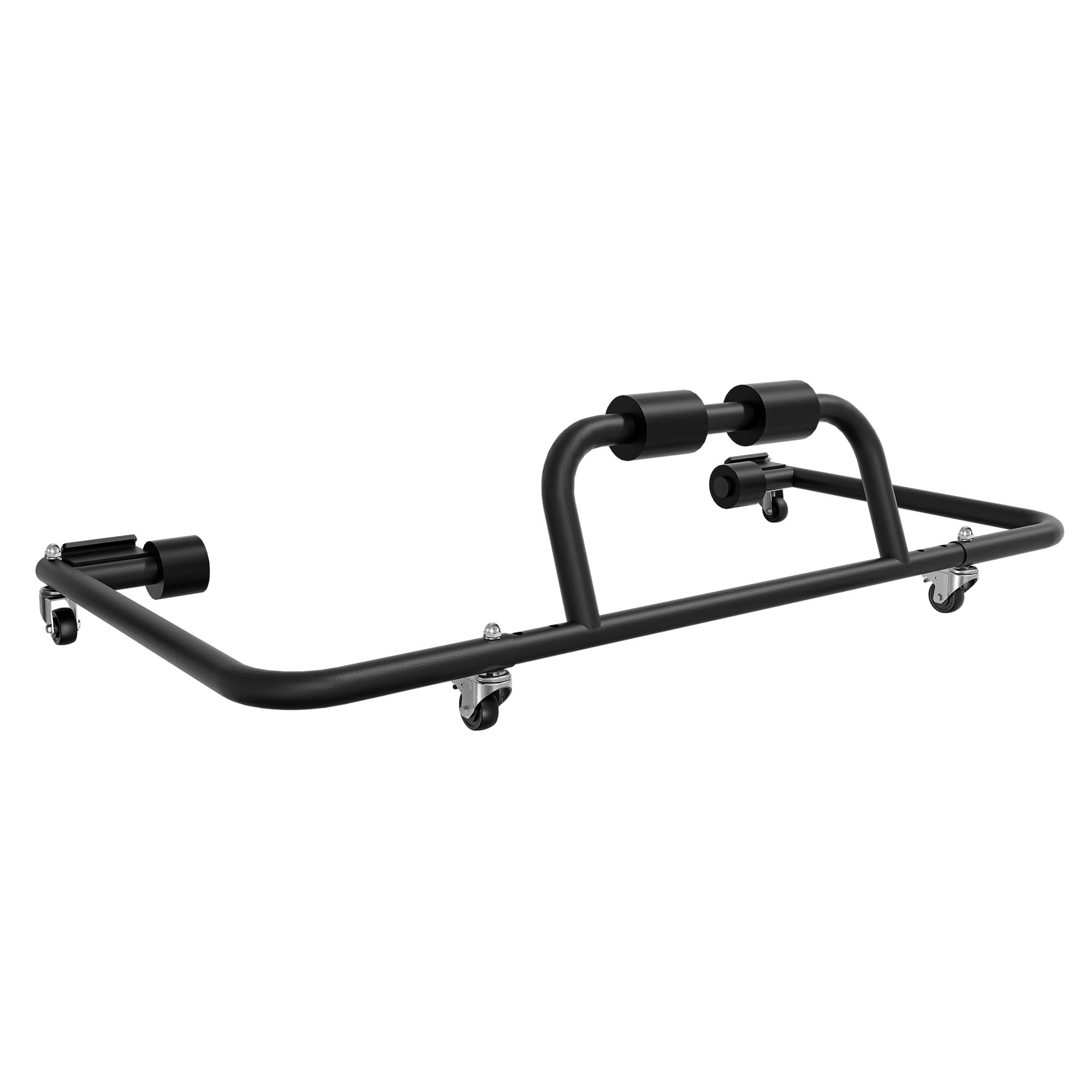 Adjustable Hardtop Storage Rack for Jeep Wrangler JK JL YJ TJ JKU JLU (1976-2025) & CJ-7 - Universal Sliding Cart with Movable Bracket for 2/4 Door Models - Black - Perfect for Garage Organization and Jeep Accessories Storage