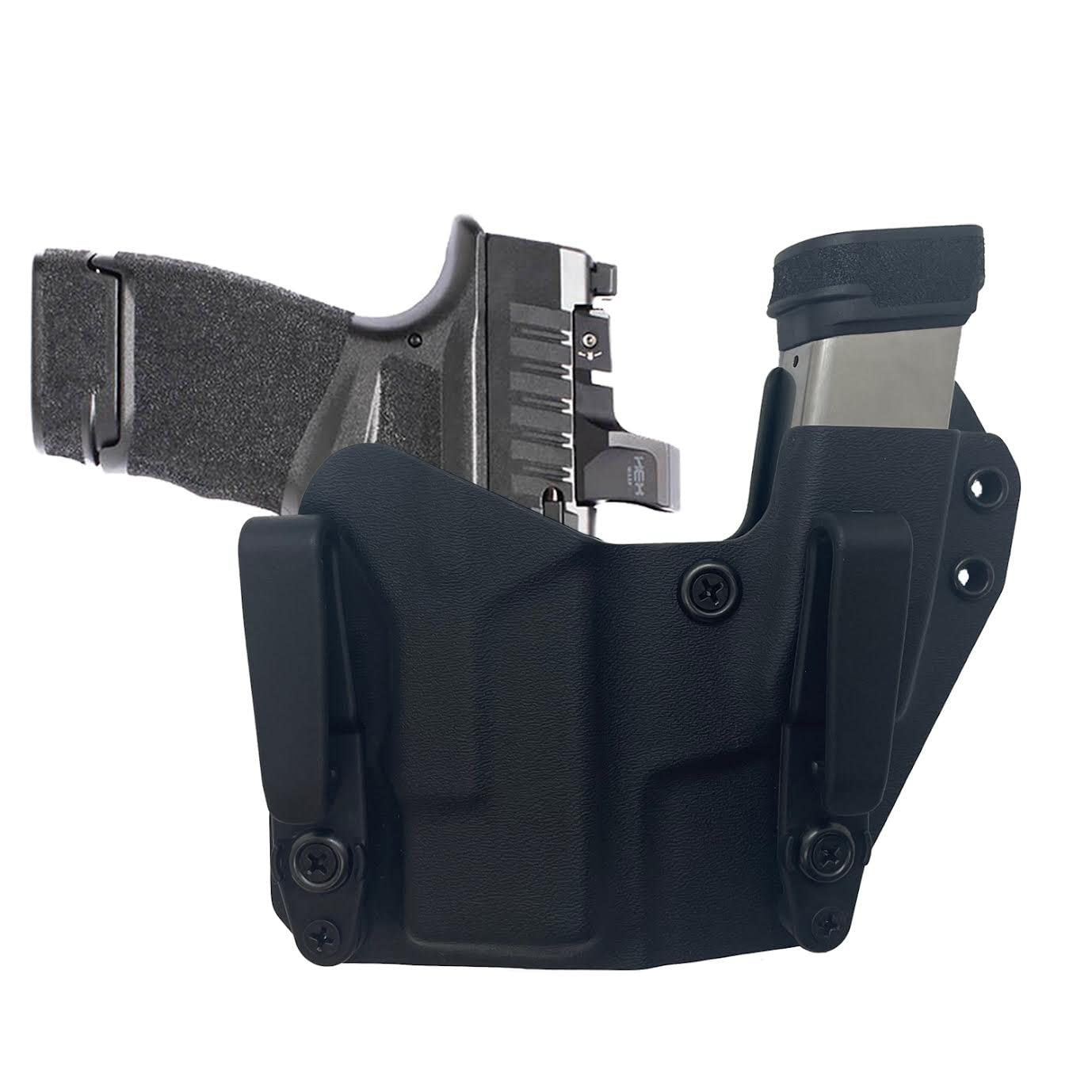 CWC Holsters for Glock 43 with RMR Cut - Gun & Magazine Combo IWB Holster | Mod Wing/Claw Attachment | Multiple Color Choices | Perfect for Concealed Carry & Range Training