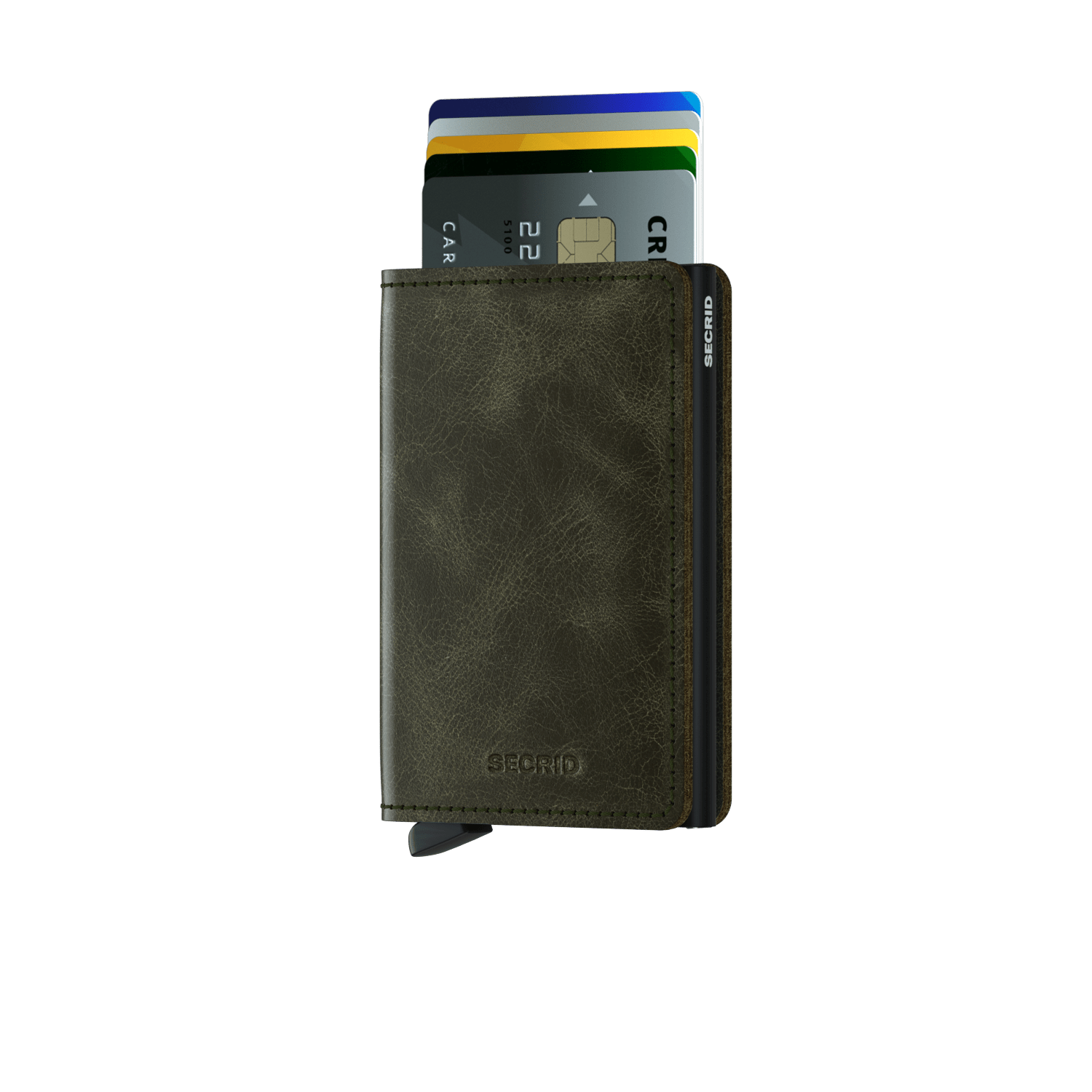 SECRID Slimwallet Vintage - RFID Blocking Leather Wallet for Men & Women | Compact & Stylish Card Holder for Everyday Use, Travel & Business