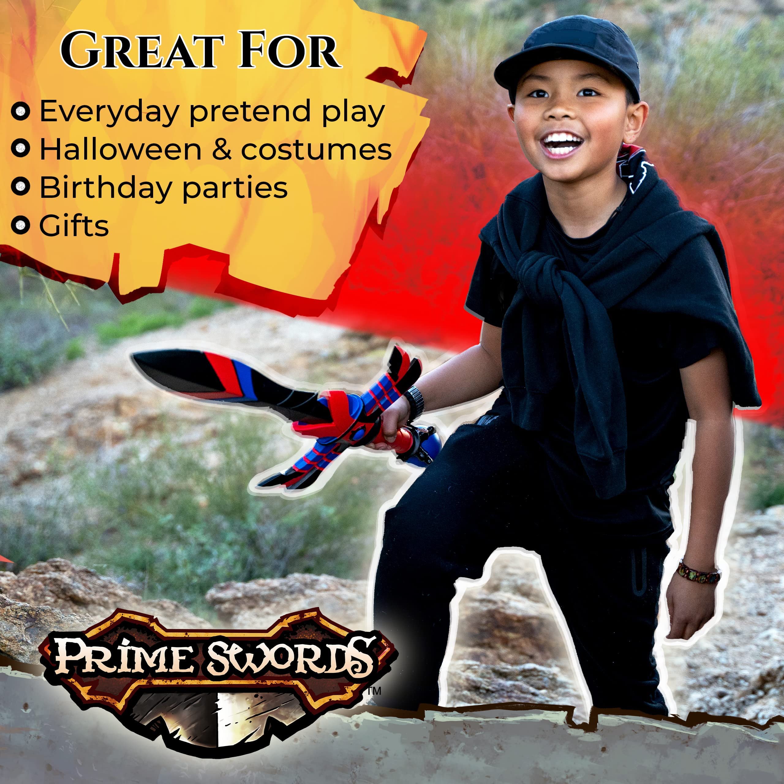 Formidable Toys - 32 Inch Foam Swords for Kids & Adults - Safe Pretend Play Weapons with Mix & Match Designs - Perfect for Knight Costumes, LARP Battles, and Backyard Adventures