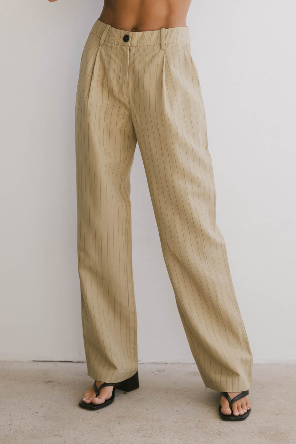 Frank and Oak Annie Linen Pants for Women - High Waisted Wide Leg Summer Trousers | Breathable & Comfortable for Beach, Travel, and Casual Wear | FINAL SALE