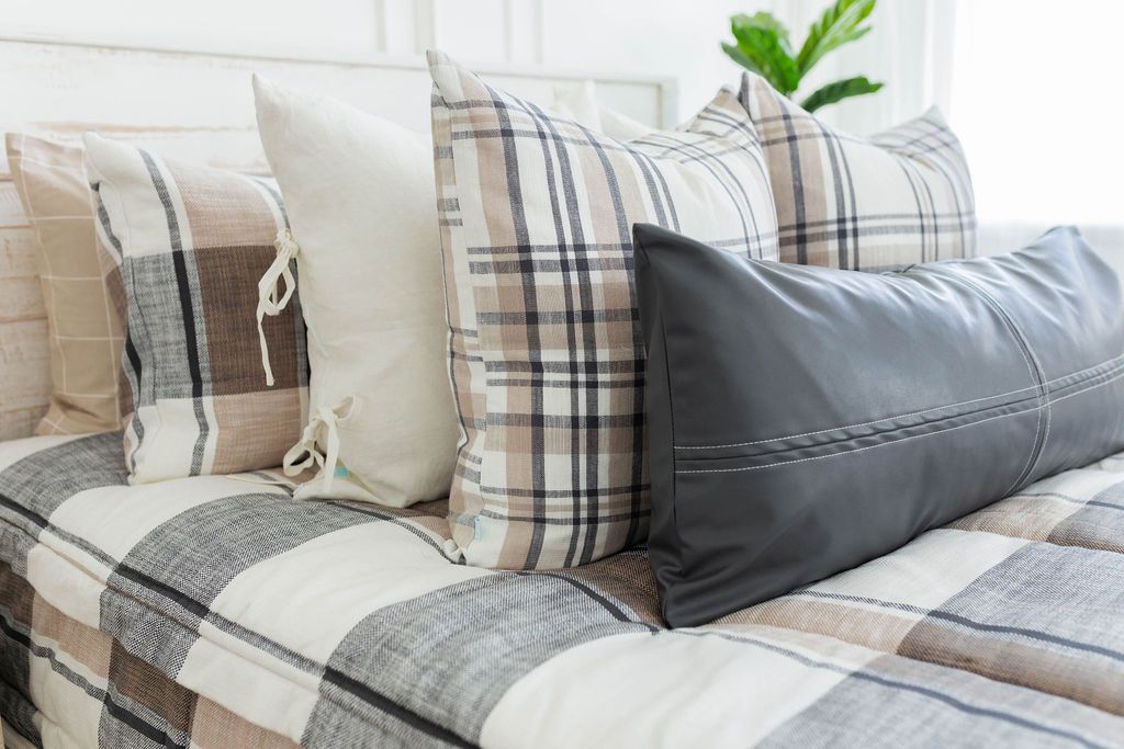 Erin XL Lumbar Pillow Cover - Soft & Supportive Back Cushion for Sofa, Bed, or Office Chair - Perfect for Home Decor, Living Room, and Reading Nook Comfort
