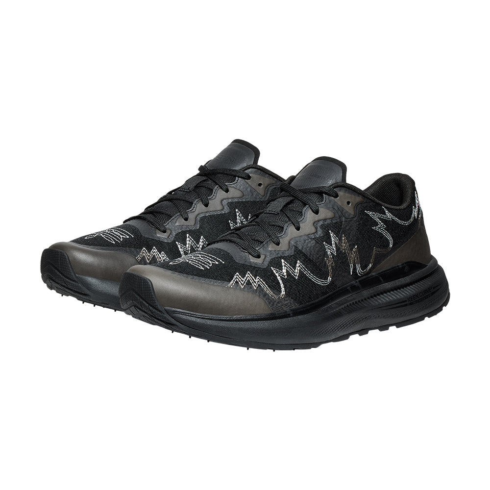 Men's WK500 Black Running Shoes - Lightweight & Breathable for Jogging, Gym Workouts & Daily Wear