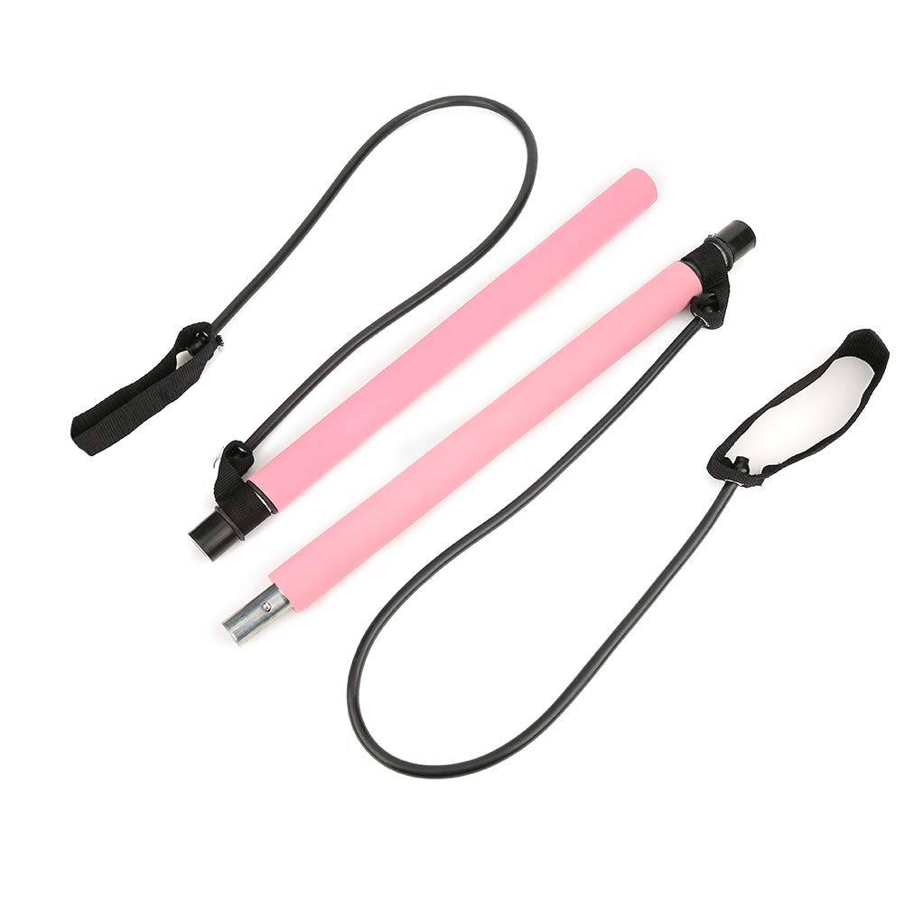 FASJ Elastic Yoga Stick for Pilates & Exercise - Stretching & Resistance Training for Slimming & Toning - Perfect for Home Workouts & Indoor Fitness