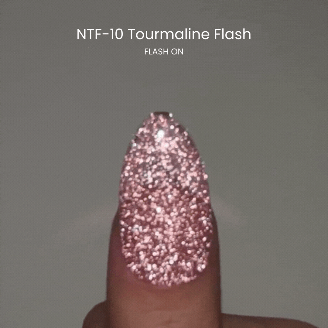 Nail Thoughts NTF 10 Tourmaline Flash Nail Polish - Vibrant Long-Lasting Nail Color for Manicures & Pedicures - Perfect for Parties, Weddings & Special Occasions