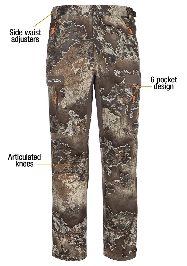 ScentLok Men's Camo Hunting Pants - Savanna Aero Crosshair Lightweight Gear for Deer Hunting & Outdoor Adventures