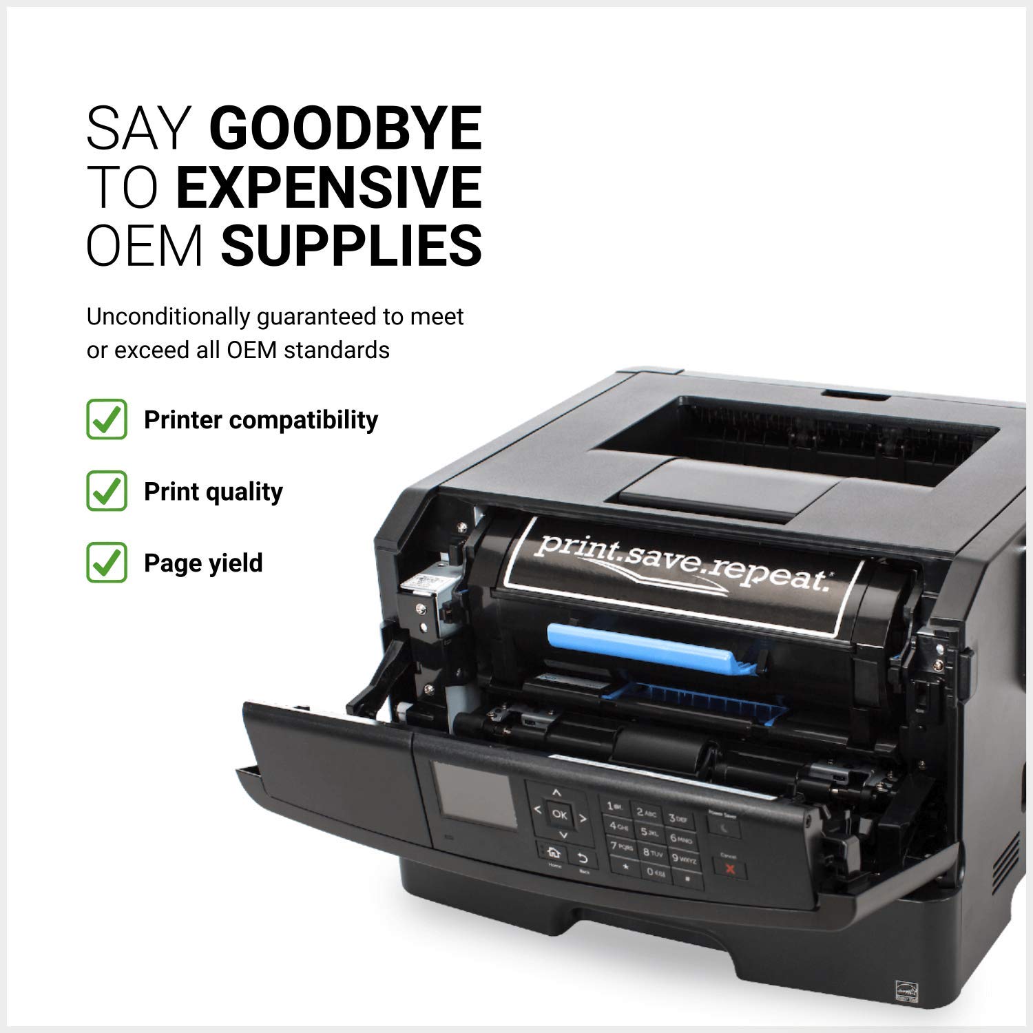 High Yield Compatible Toner Cartridge CF226X for HP LaserJet Pro M402 & M426 Printers - 9,000 Page Capacity | Reliable Printing for Office Documents, Reports & Business Materials