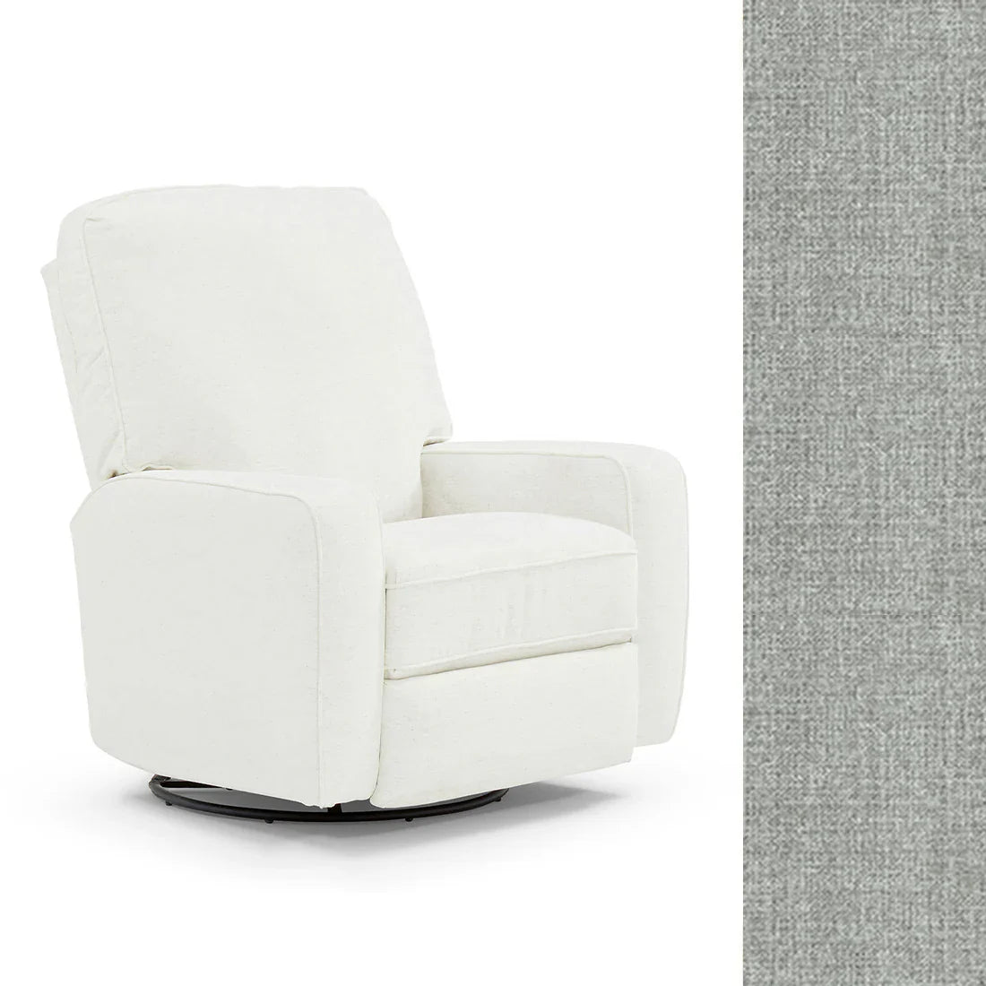 Bilana Swivel Glider Recliner Chair - Best Comfort for Living Room, Nursery & Office - Ergonomic Design with Smooth 360° Rotation