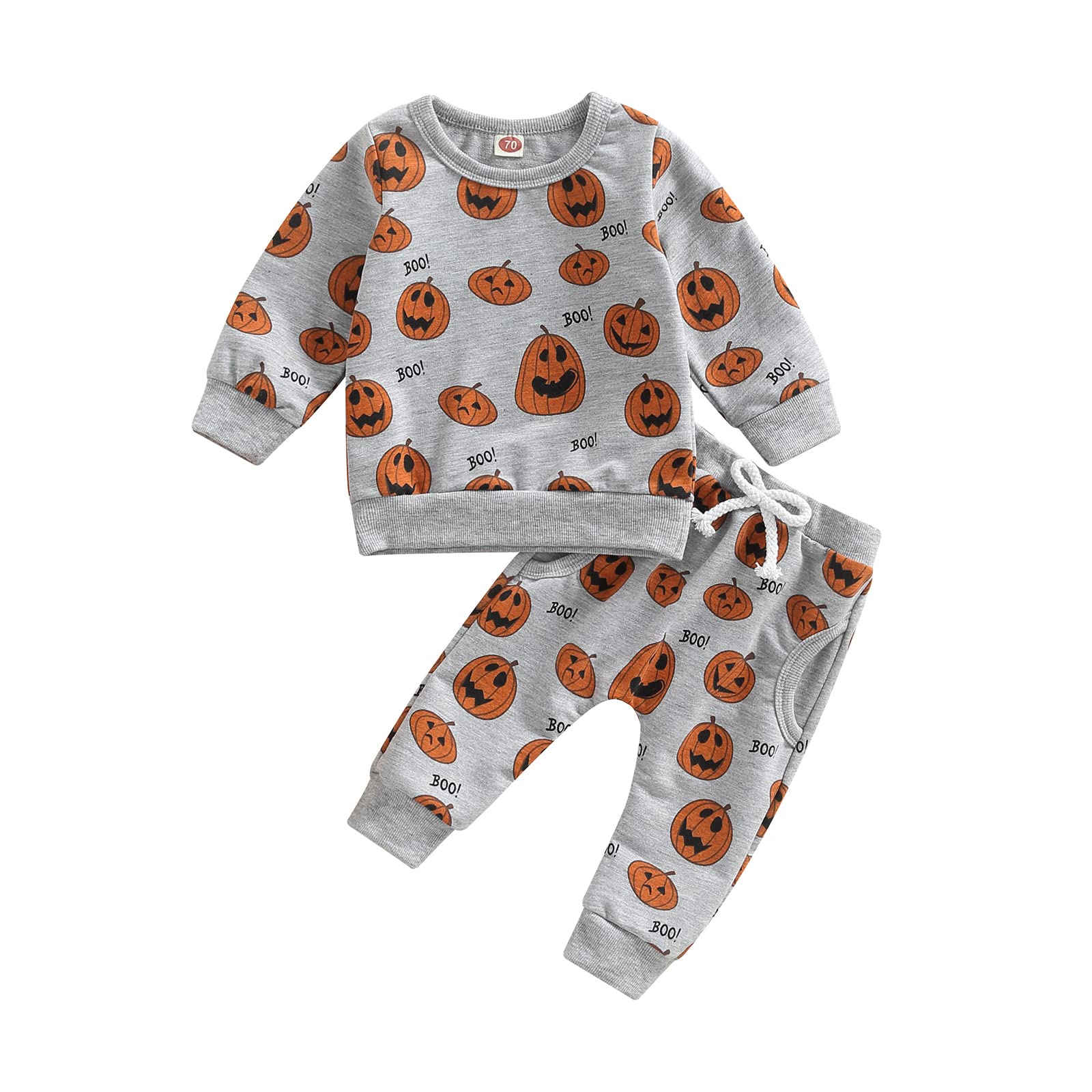 Halloween Baby Outfit Set - Pumpkin Shirts & Pants for Newborns & Toddlers | Long Sleeve Sweatshirt Costume for Boys & Girls | Perfect for Trick-or-Treating & Halloween Parties