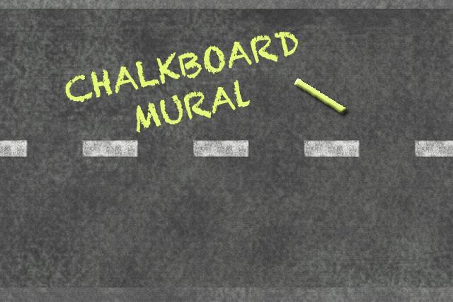 Road Chalkboard Mural - Removable Blackboard Wall Decal for Kids' Room & Classroom Decor | Creative Play & Learning Space