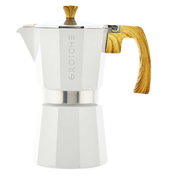 GROSCHE Milano Stovetop Espresso Maker - 3 Cup Italian Coffee Pot for Gas & Electric Stoves - Perfect for Home, Office & Camping Coffee Brewing