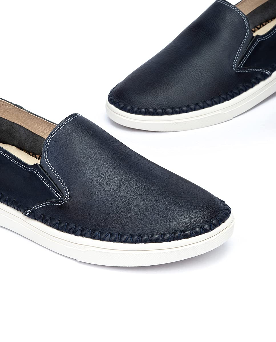 PIKOLINOS Men's Leather Loafers - Alicante Style Comfortable Slip-On Shoes for Casual & Business Wear