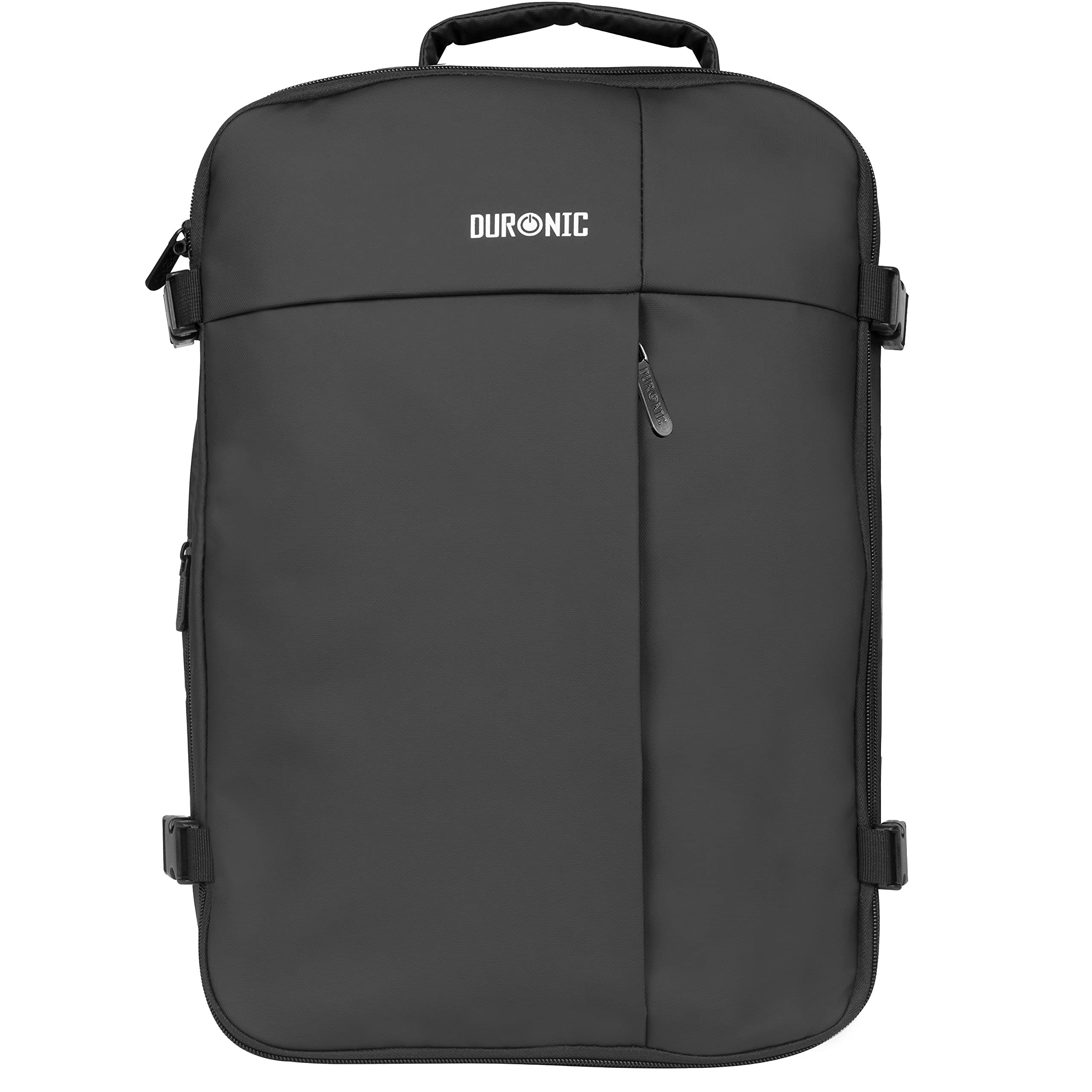 Duronic LB26 Water Resistant Laptop Backpack - 17 Inch Padded Laptop Compartment for MacBook, Business Travel & Work - Airplane Cabin Approved Carry-On Rucksack for Commuters & Students