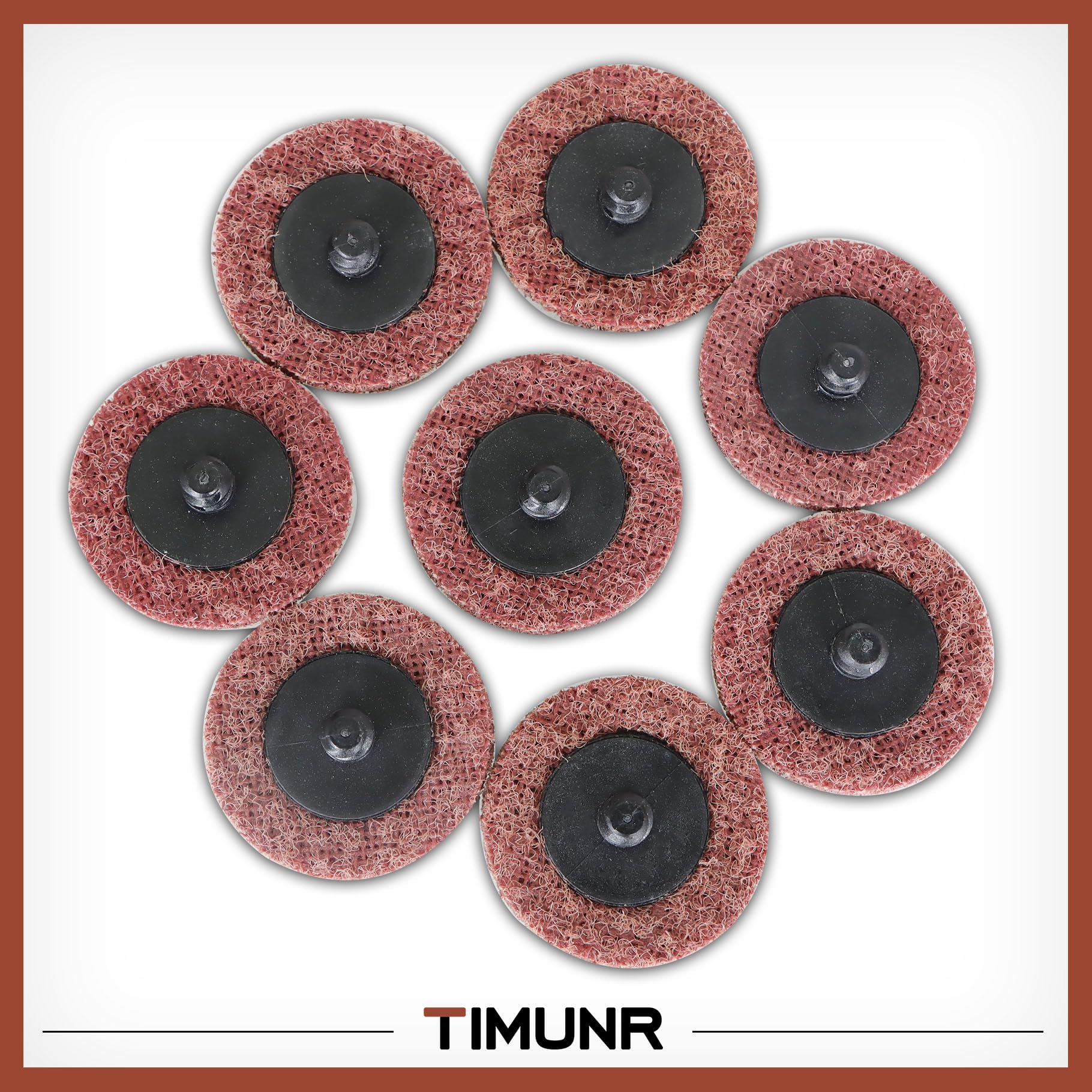 50Pcs 2 Inch Quick Change Sanding Discs - Medium Grit Surface Prep Conditioning Discs for Stripping, Grinding, Polishing & Finishing - Perfect for Woodworking, Metalworking & DIY Projects