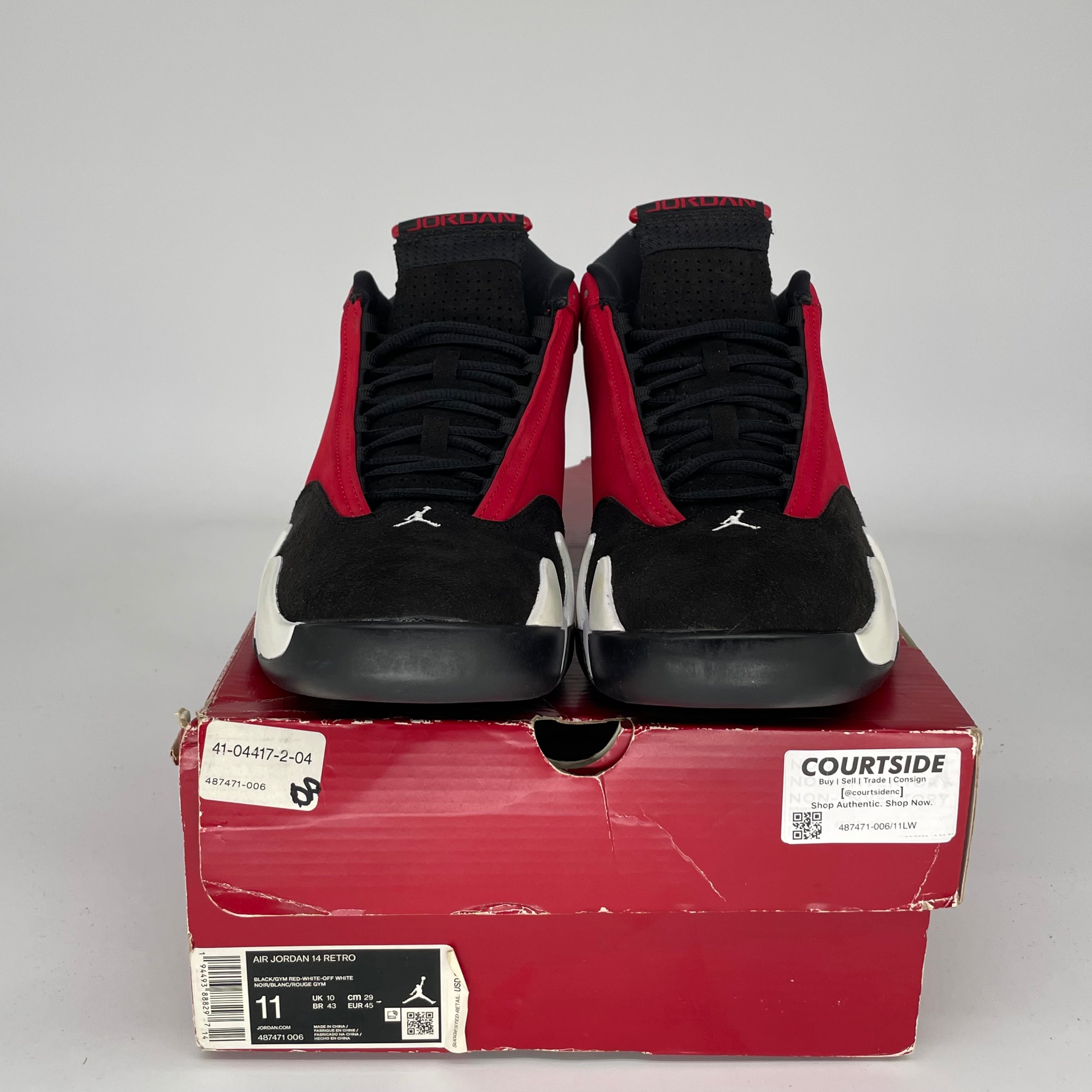 Air Jordan 14 Toro Bravo Men's Basketball Shoes Size 11 - 487471-006 | Retro Sneakers for Sports & Streetwear Fashion