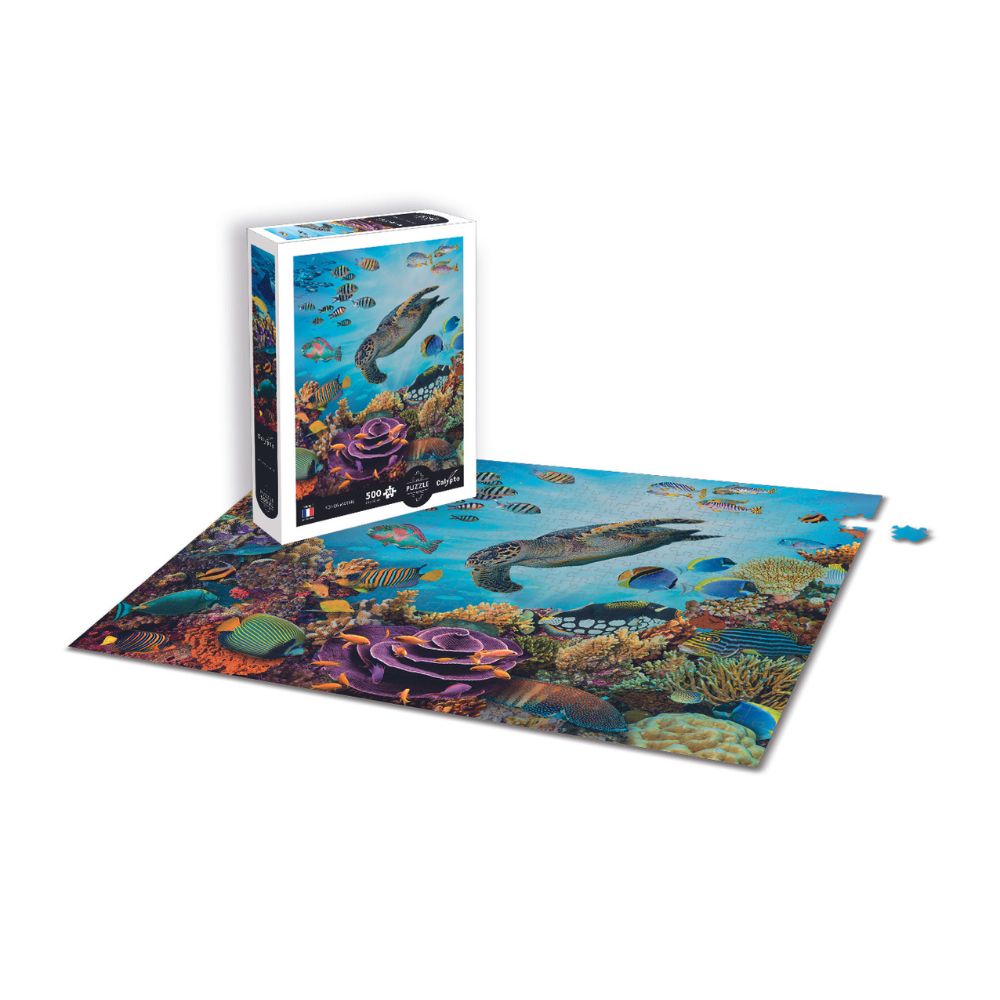 500-Piece Calypto Jigsaw Puzzle - Extra Large Seabed Underwater Scene - Perfect for Family Game Night & Stress Relief Activities