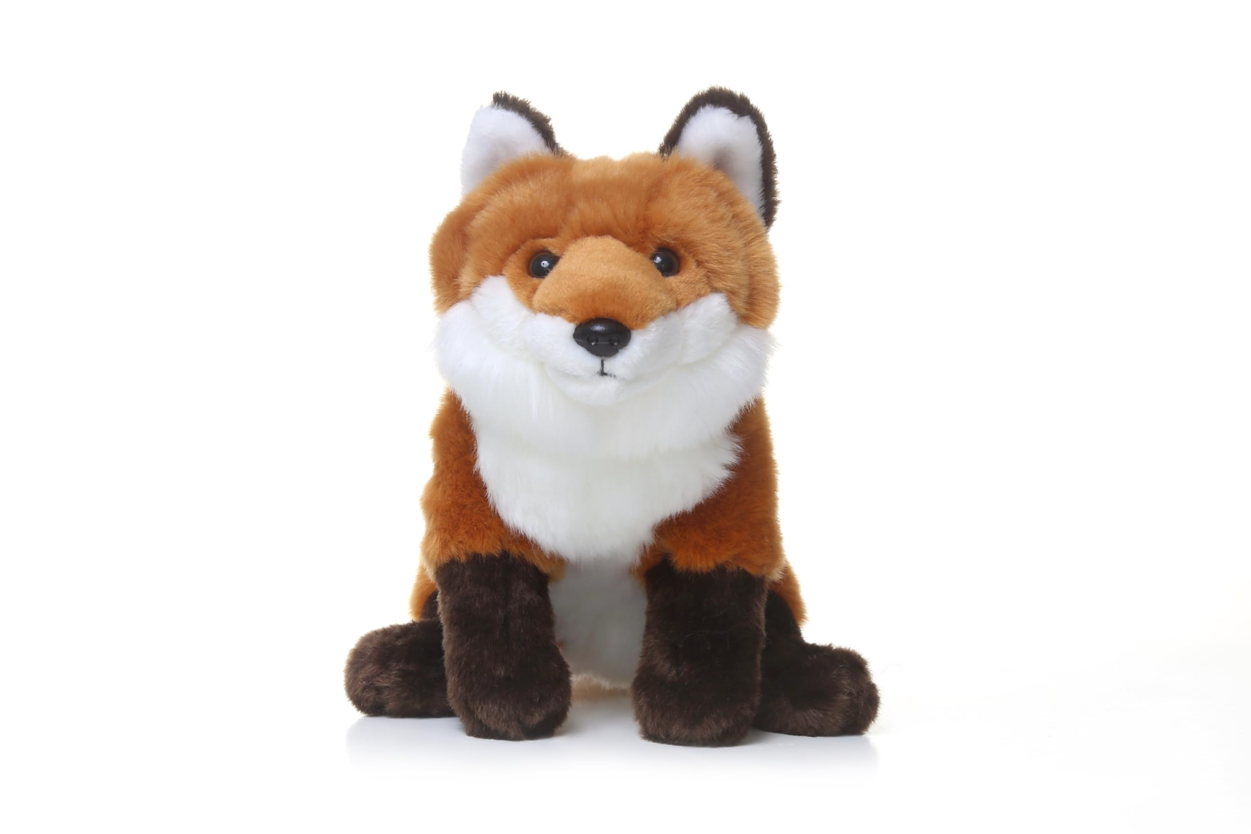 TAMMYFLYFLY 11-inch Red Fox Plush Toy - Soft Orange Fox Stuffed Animal Doll for Kids, Cute Cuddly Gift for Birthdays & Nursery Decor