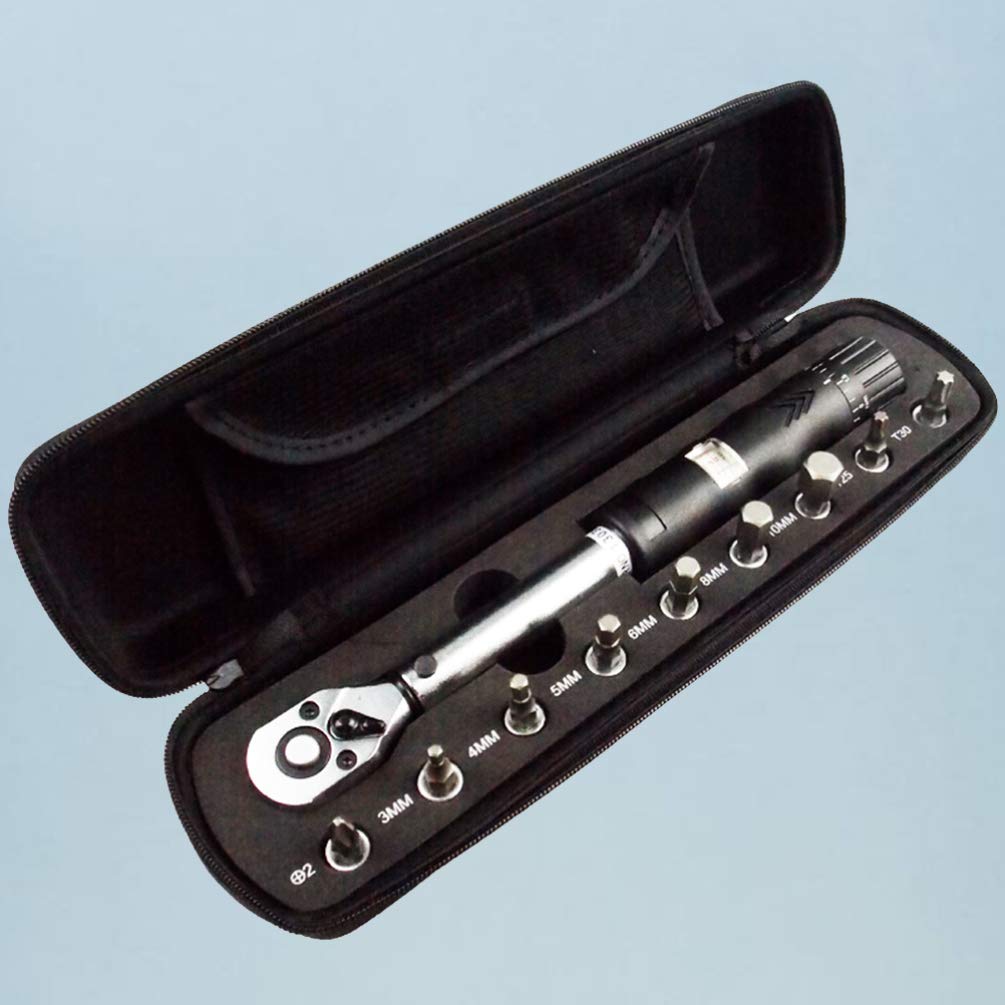 BESPORTBLE Bike Torque Wrench Set - Adjustable Bicycle Repair Tool Kit with Fast Wrench Replacement Parts for Bike Maintenance | Perfect for Road Bikes, Mountain Bikes & DIY Bike Repairs