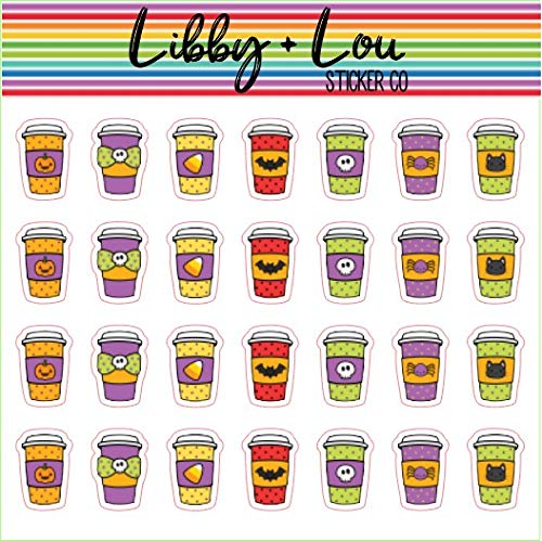 Halloween Coffee Planner Stickers - Perfect for Bullet Journals & Planners