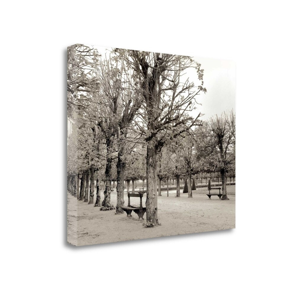 Alan Blaustein 63 Garden Bench Giclee Print on Gallery Wrap Canvas - Perfect for Home Decor, Living Room Wall Art & Office Decorations