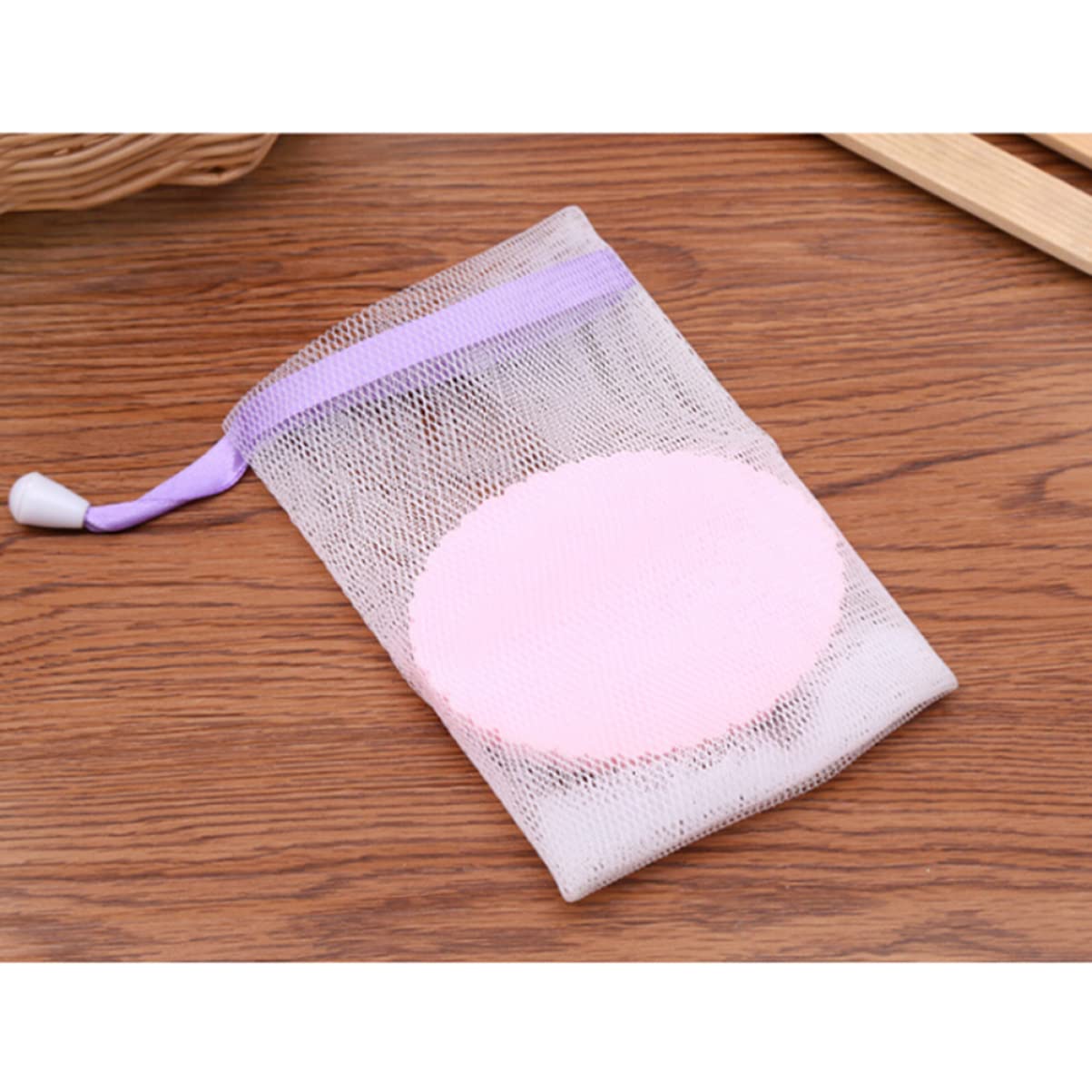 Baluue 10-Pack Mesh Soap Saver Bags - Reusable Facial & Body Cleansing Pouches for Exfoliating, Travel & Eco-Friendly Bath Accessories
