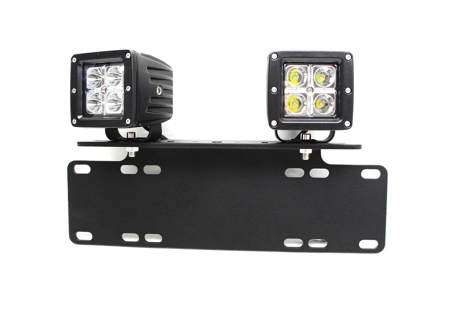 40W CREE LED Pods with License Plate Bracket & Wiring Kit - Waterproof Off-Road Lights for Trucks, Jeeps, ATVs, 4WD & 4x4 Vehicles - Perfect for Night Driving, Camping & Off-Road Adventures