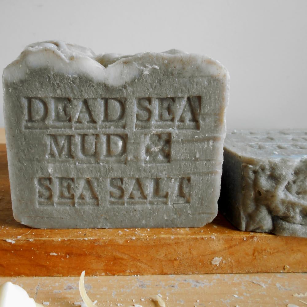 Natural Handmade Dead Sea Mud Soap & Exfoliating Dead Sea Salt - Deep Cleansing & Skin Renewal for Acne, Blackheads & Dry Skin - Perfect for Spa, Bath & Gift Sets