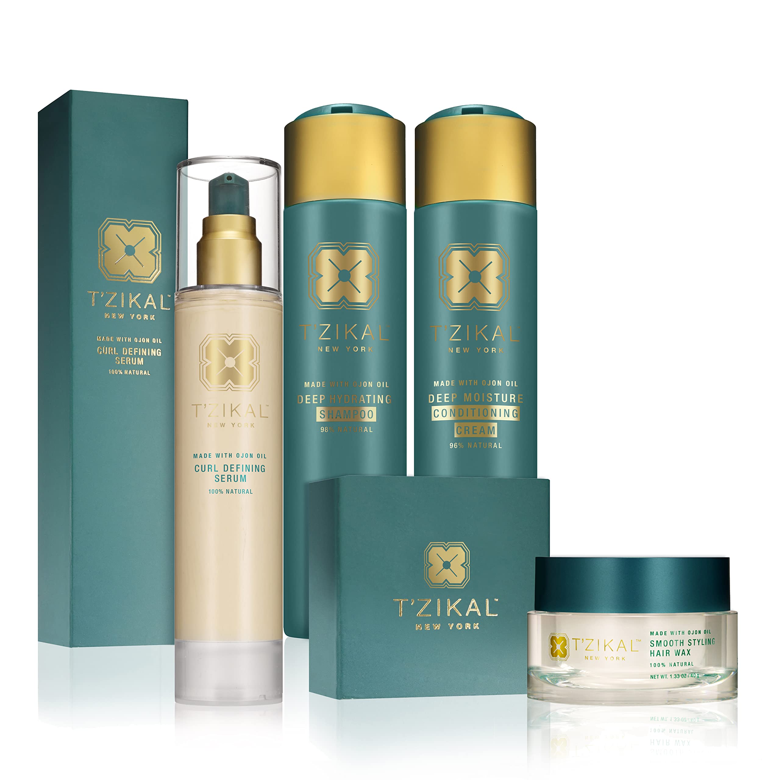 T'zikal Curl Enhancing Treatment with Ojon Oil - Sulfate & Paraben Free Curly Hair Products for Natural Curls & Waves - Vegan & Cruelty Free Hair Care - Perfect for Daily Styling & Frizz Control