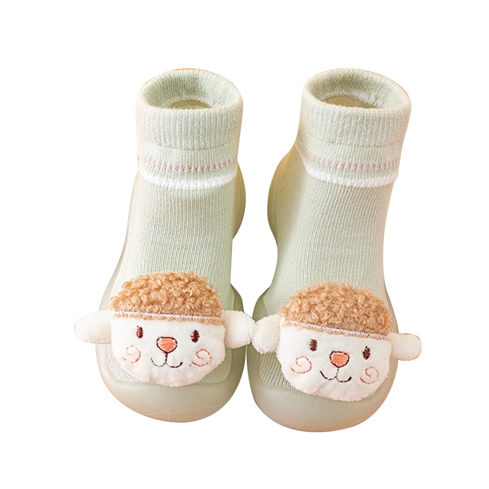 **Adorable Cartoon Sheep Socks for Baby Girls & Boys – Non-Slip Toddler Sneaker Socks for Indoor Play & Crawling**