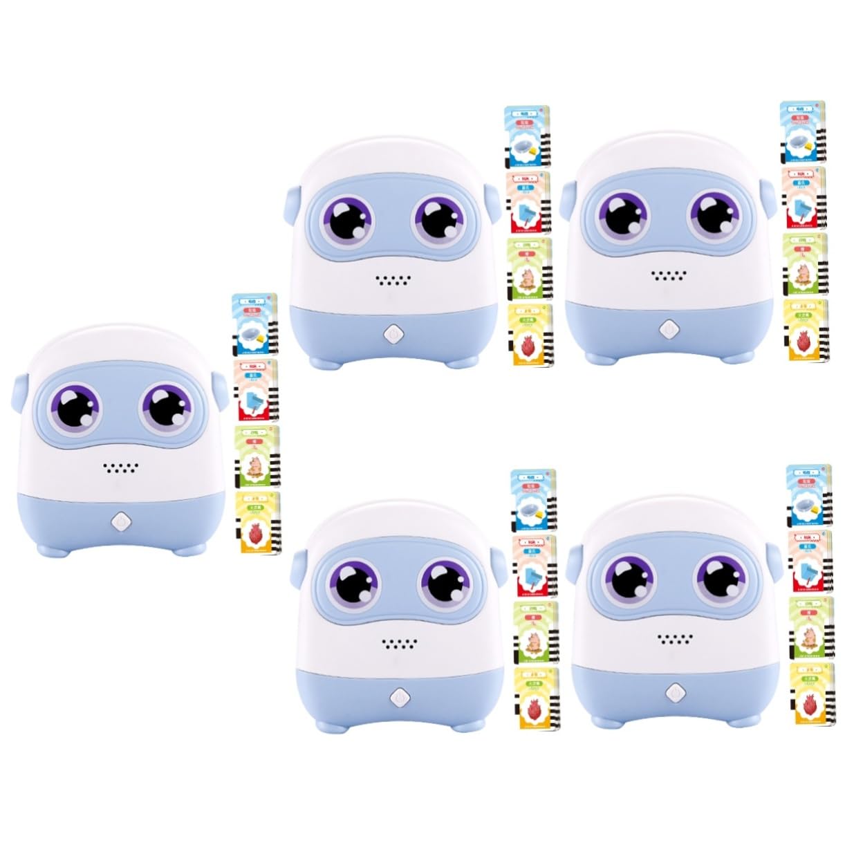 Vaguelly 5-in-1 Educational Reading Machine with 500 Cards - Speech Development Toy, Cognitive Flash Card Game, Sensory Learning Tool for Kids Ages 3-6 - 500mAh Rechargeable Battery - Perfect for Homeschooling & Early Childhood Education