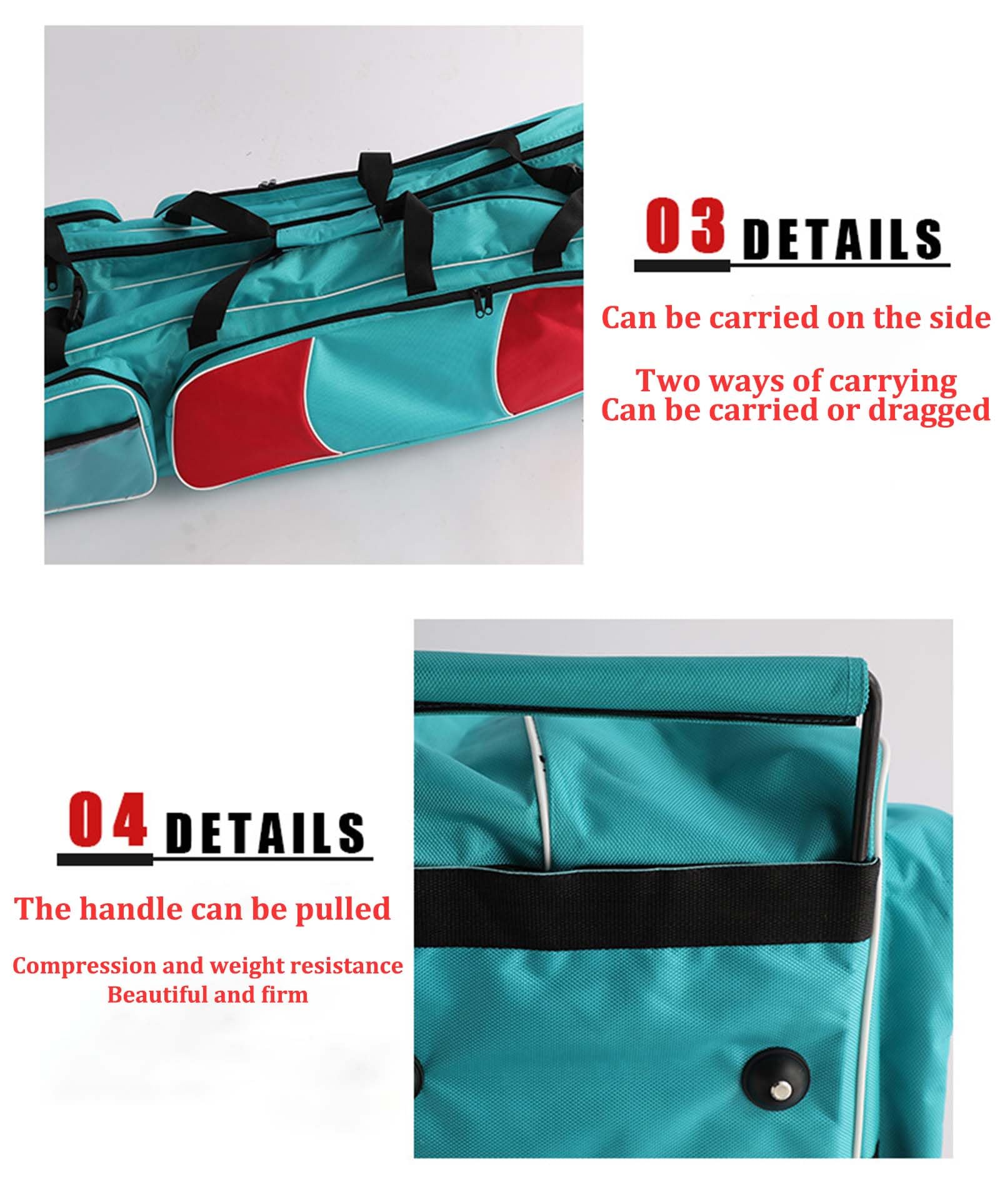 **Waterproof Fencing Sword Bag with Back Strap - Durable Oxford Cloth Roller Storage for Longsword & Mask - Perfect for Tournaments & Practice**