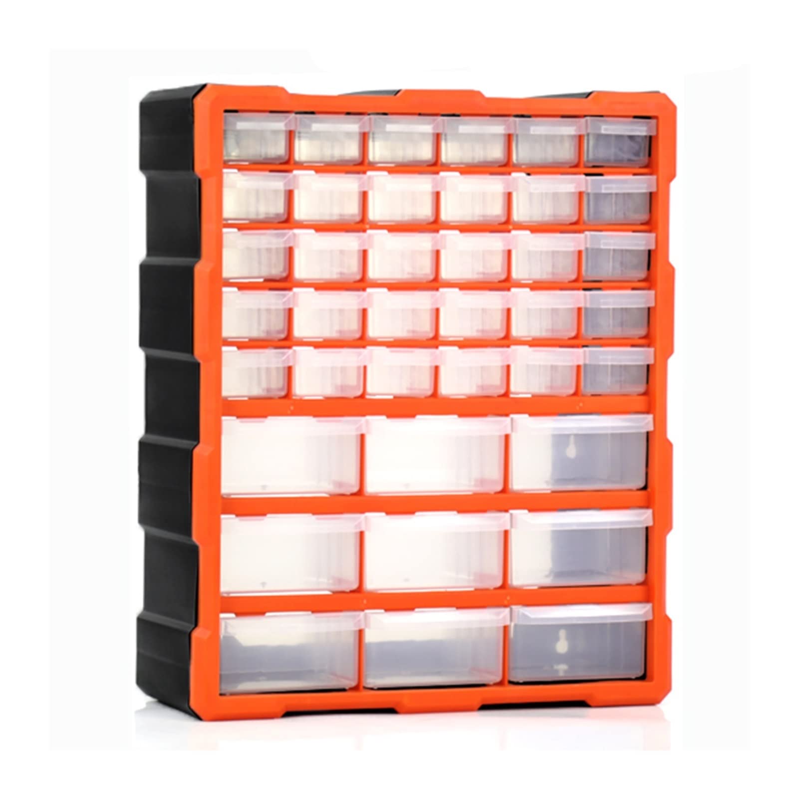 39-Drawer Plastic Storage Cabinet - Heavy Duty Tool Box Organizer for Hardware, Nuts, Bolts & DIY Craft Supplies | Garage, Workshop & Home Office Storage Solution