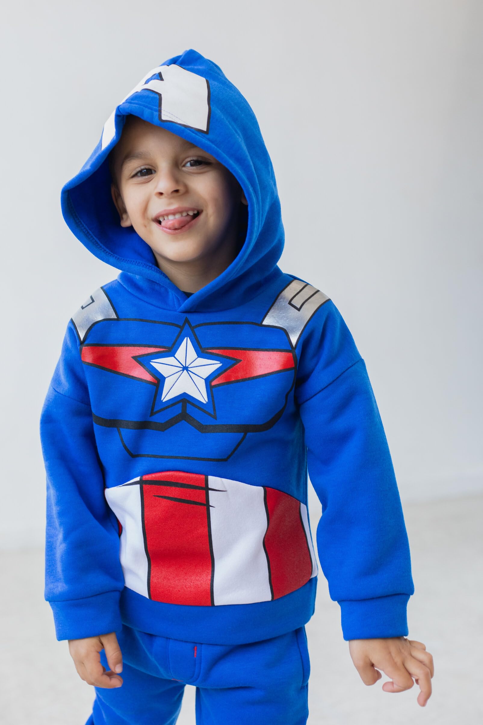 Marvel Spider-Man Avengers Fleece Cosplay Pullover Hoodie & Jogger Pants Outfit Set for Kids (2T-20) - Superhero Costume for Halloween, Cosplay & Birthday Parties