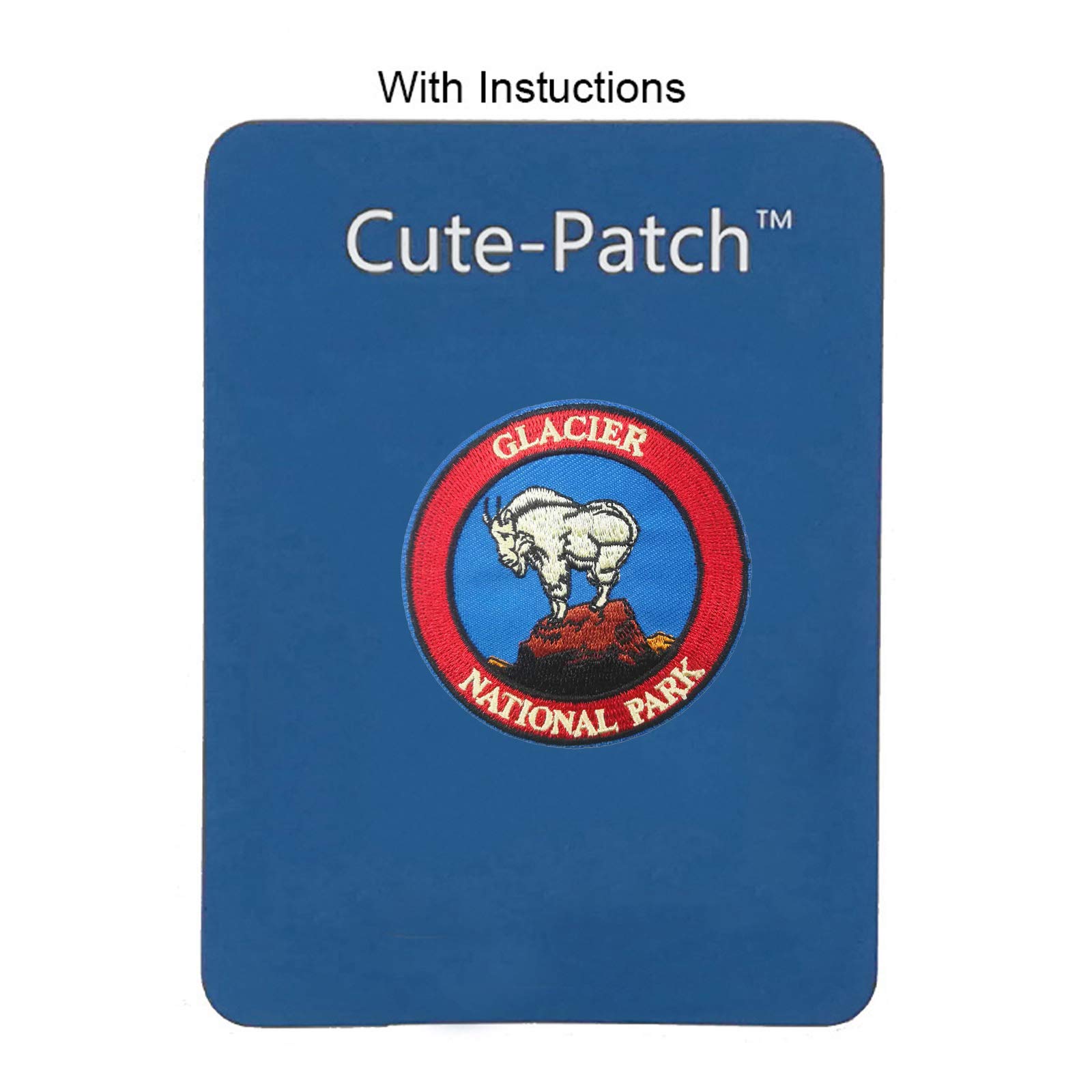 Glacier Bay National Park Embroidered Iron-On Patch - Cute Sew-On Applique for Jackets, Backpacks & Hats - National Park Souvenir & Gift for Outdoor Enthusiasts