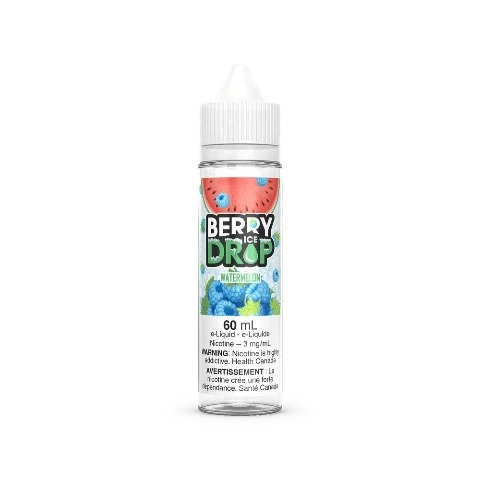 Watermelon Berry Drop ICE E-Liquid 60mL - Refreshing Vape Juice for All-Day Enjoyment | Perfect for Vaping Enthusiasts in Ontario