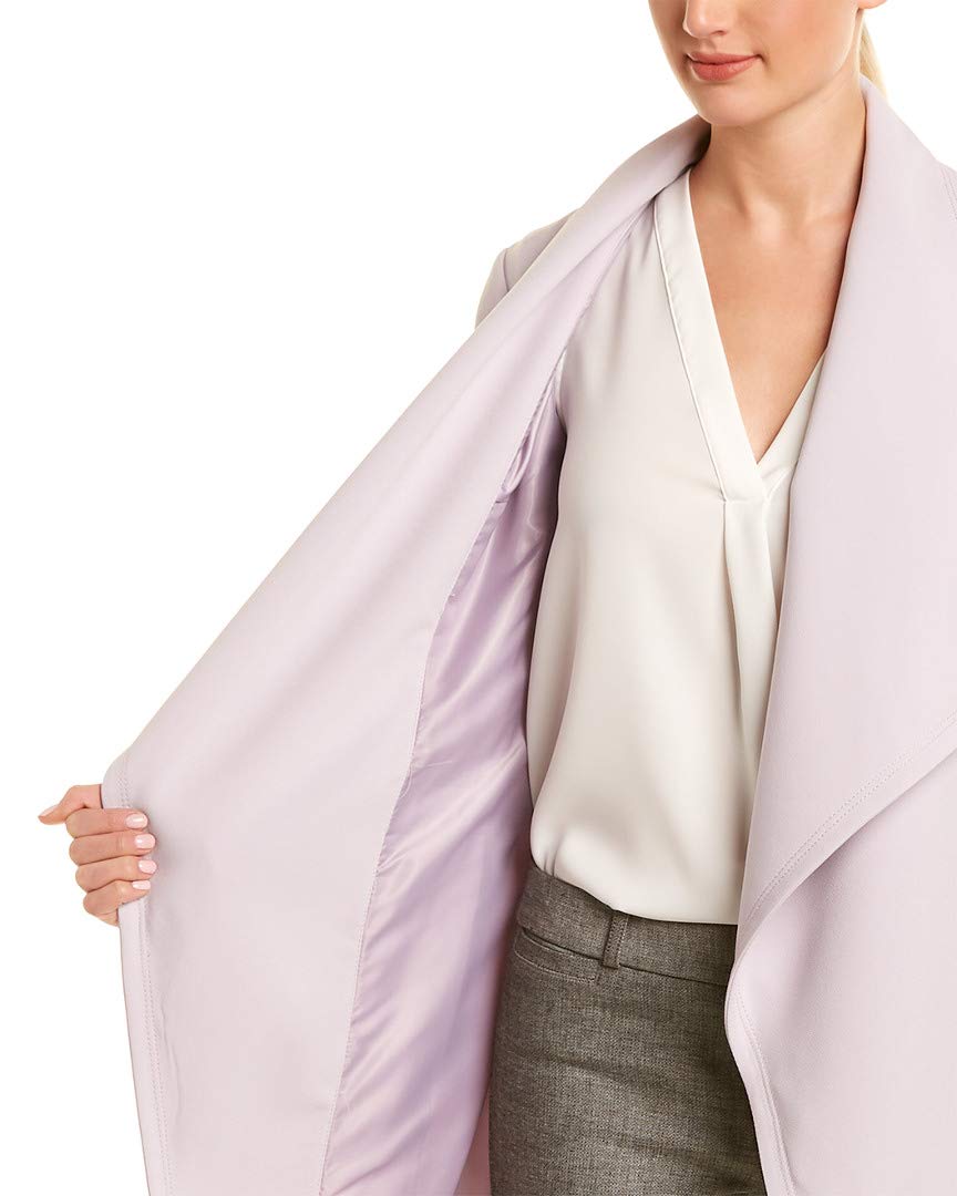 Tahari Women's Wrap Coat - XS Size, Purple Long Sleeve Outerwear for Fall & Winter | Office, Date Night & Special Occasions