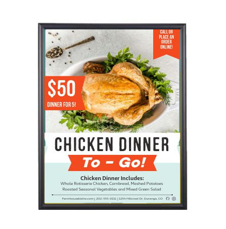 12x20 Poster Frame - SwingFrame Wide Face Display for Art, Photos & Posters - Perfect for Home, Office & Gallery Decor