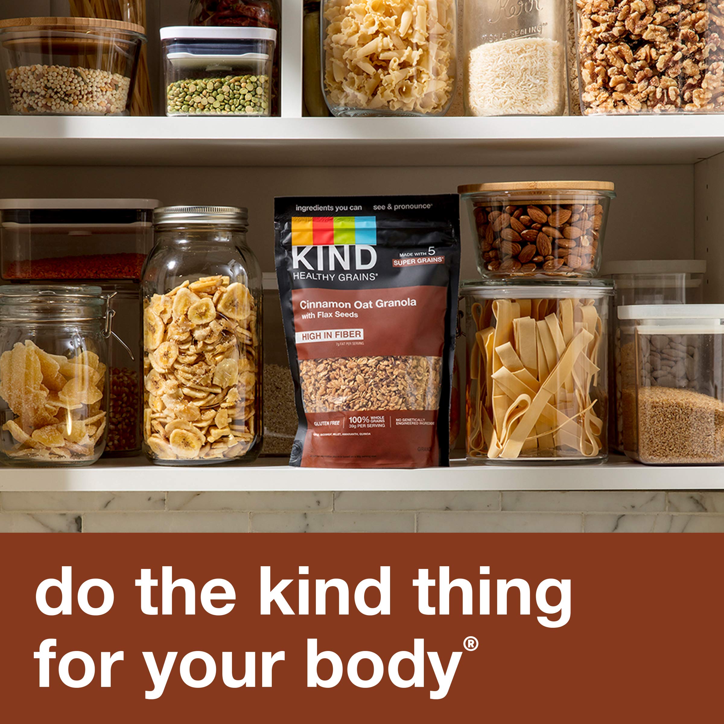 KIND Healthy Grains Clusters - Cinnamon Oat with Flax Seeds, Gluten Free Snack Bars, 11oz (6 Pack) | Perfect for Breakfast, On-the-Go Snacking & Healthy Lifestyle