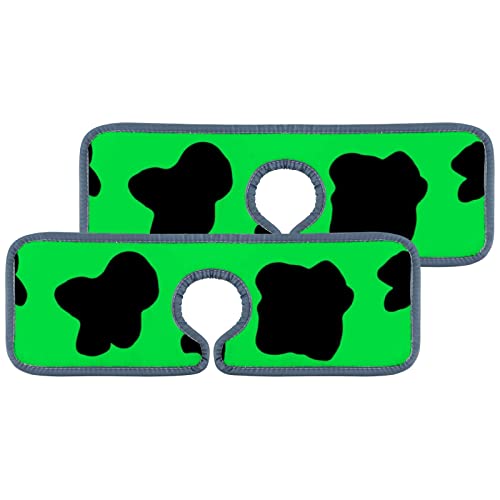 Cow Skin Pattern Bright Green