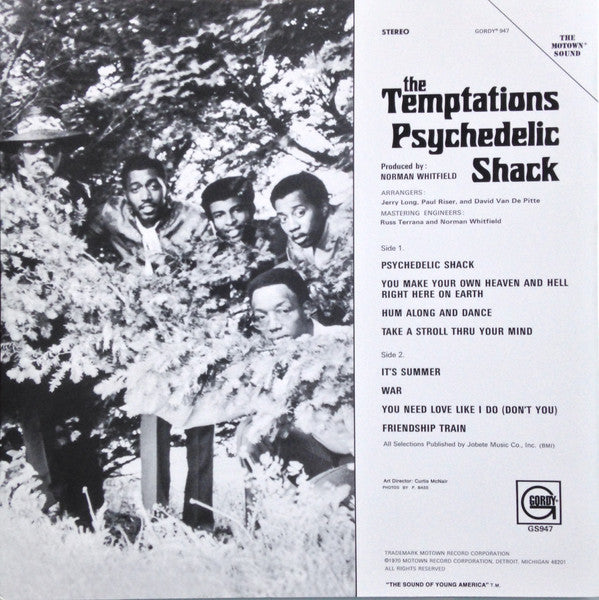 The Temptations - Psychedelic Shack Vinyl LP Album (Limited Edition Reissue, Near Mint Condition) - Perfect for Record Collectors & Soul Music Lovers