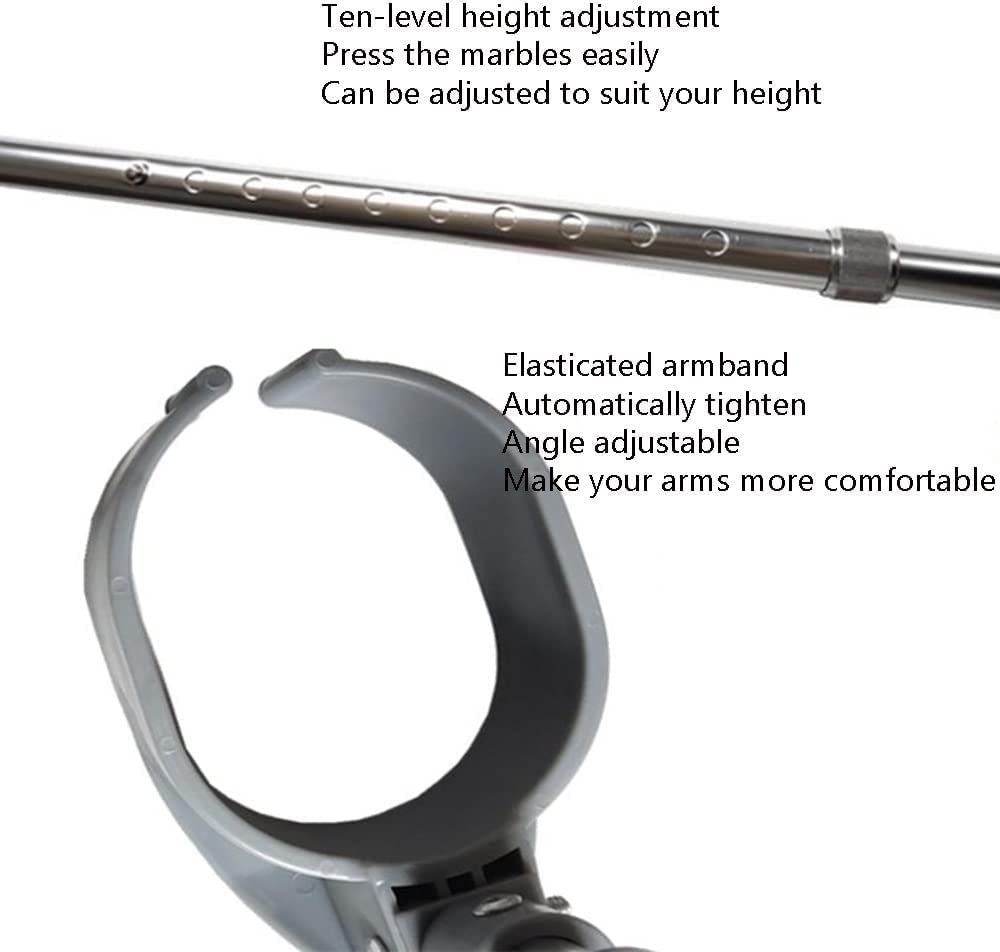 SYALEO Adjustable Folding Aluminum Forearm Crutches - Lightweight Ergonomic Walking Aid for Men & Women - Ideal for Injury Recovery, Mobility Support & Daily Use